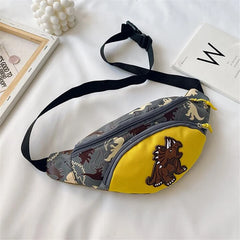 Kids Dinosaur Waist Bag Fanny Pack Baby Zipper Belt Money Pouch