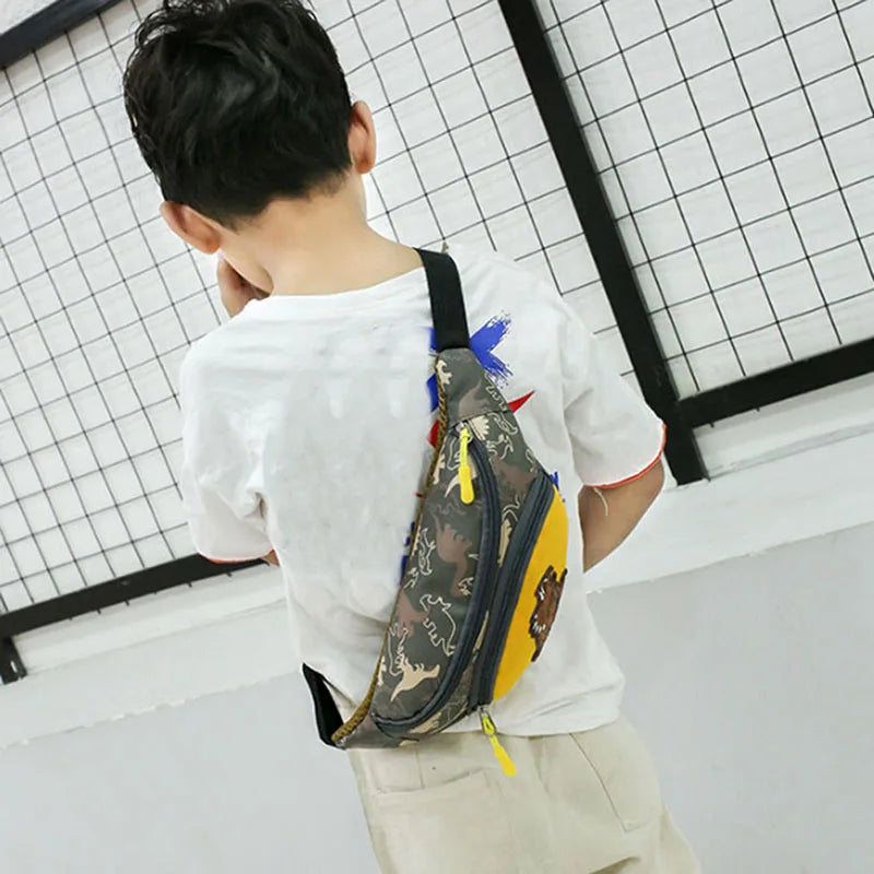 Dinosaur Waist Bag For Kids - Cartoon Fanny Pack