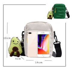Kids Bendy Canvas Shoulder Bag Casual Messenger Sling Bag