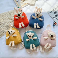 Children Plush Backpack Cartoon Lovely Baby Toddler School Bag