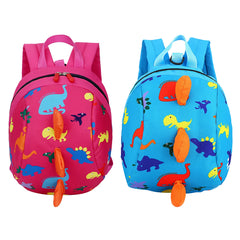 Kids Dinosaur Backpack Cartoon Printing Small Dinosaur Anti-Lost Children School