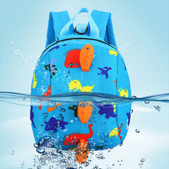 Kids Dinosaur Backpack Kindergarten Student Anti-Lost School Bags Cartoon