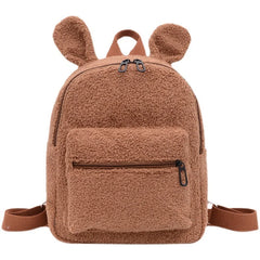 Kids Bear Backpack Embroidered Portable Children Travel Rucksack