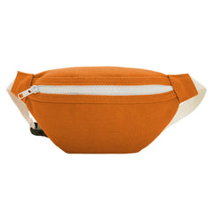 Girls Casual Canvas Waist Bag Zip Chest Pack Lightweight Shoulder Pouch
