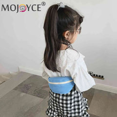 Girls Casual Fanny Waist Bag Canvas Chest Belt Pack Zipper Shoulder Crossbody Po