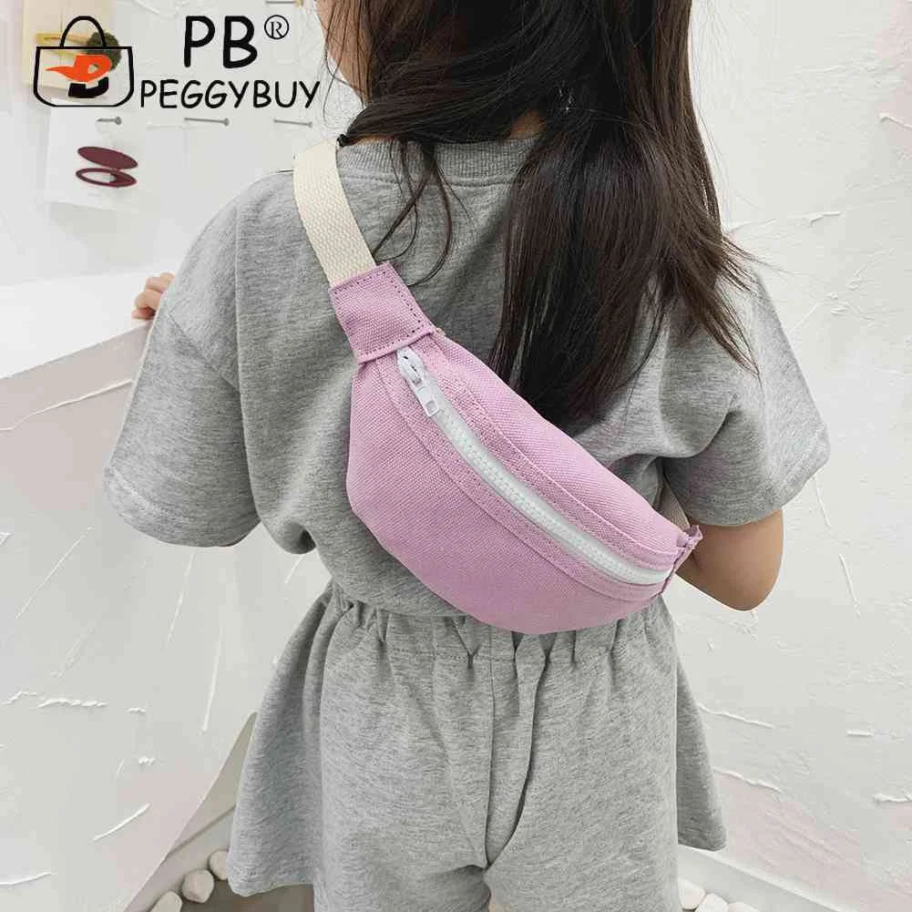 Canvas Girls Waist Bag Crossbody Pouch Coin Purse Phone Bag