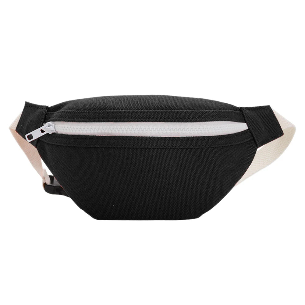 Canvas Girls Waist Bag Crossbody Pouch Coin Purse Phone Bag