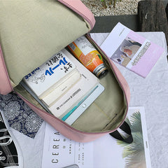 Girls Summer Nylon Backpack School Bag