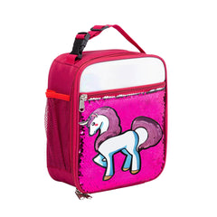 Sequins Insulated Lunch Bag for Kids Women
