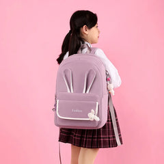 Kids Rabbit Backpack for Girls School Book Bag Waterproof Lightweight