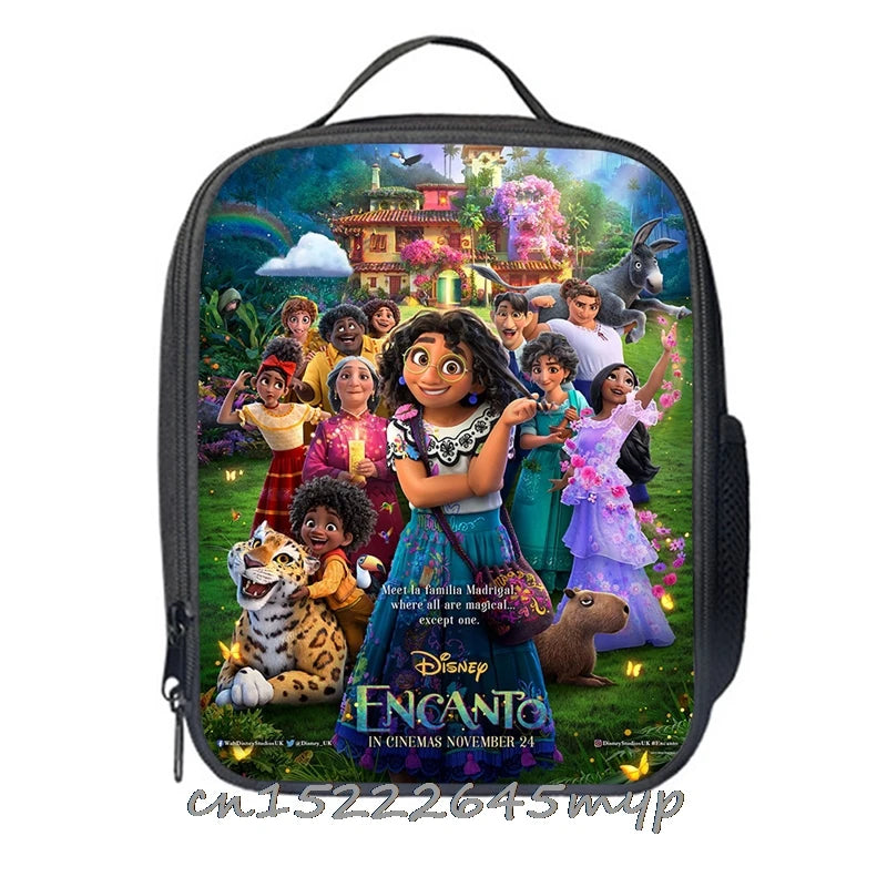 Kids Lunch Bag Encanto Cooler Tote Insulated Box Thermal Cold Food Container