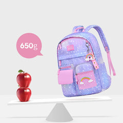 Cartoon Clouds Backpack Girl Print Waterproof Schoolbag Kids Book Bag