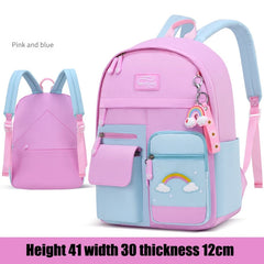 Cartoon Clouds Backpack Girl Print Waterproof Schoolbag Kids Book Bag