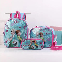 Spider-Man Boys Cartoon Schoolbag Baby Backpack 3 pcs/sets