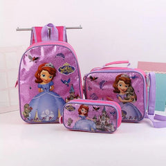 Spider-Man Boys Cartoon Schoolbag Baby Backpack 3 pcs/sets