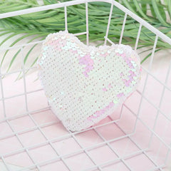 Sequins Heart Shape Shoulder Coin Bag for Girls
