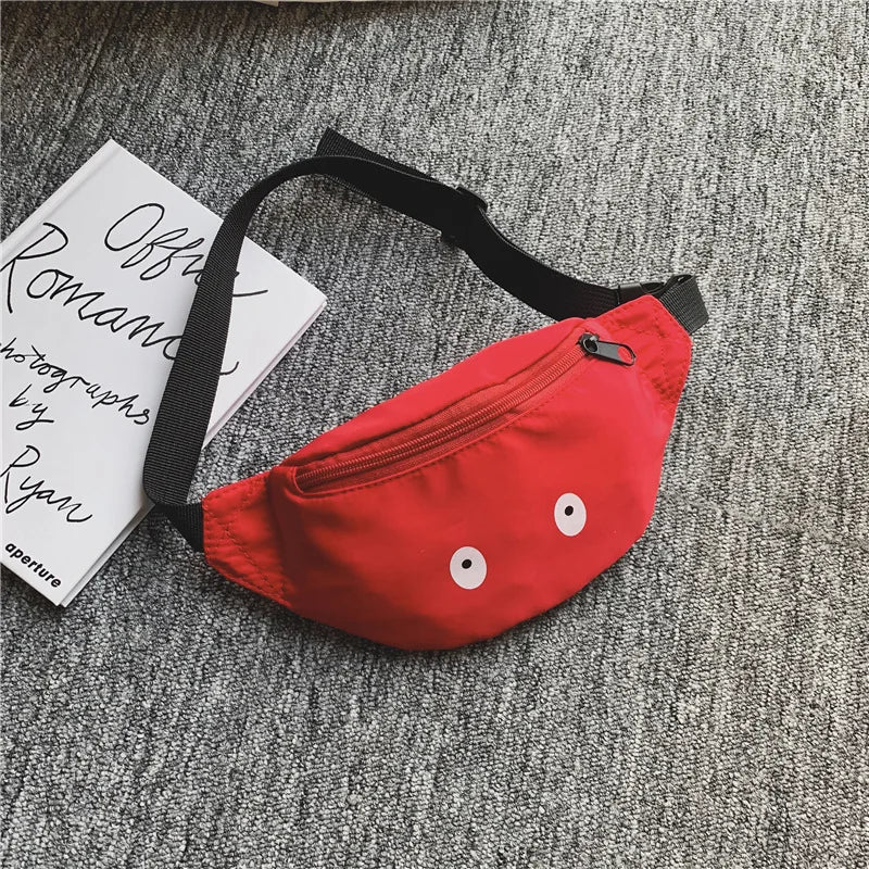 Kids Waist Pack Eyes Chest Bag Boy Girl Adjustable Fanny Children's Sh