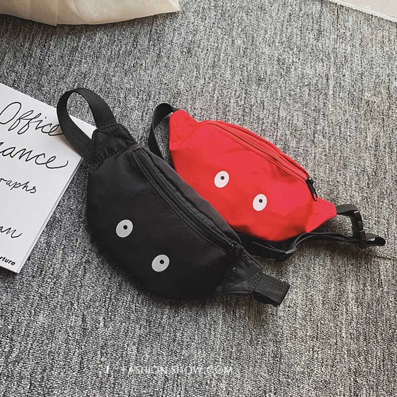 Kids Waist Pack Eyes Chest Bag Boy Girl Adjustable Fanny Children's Sh