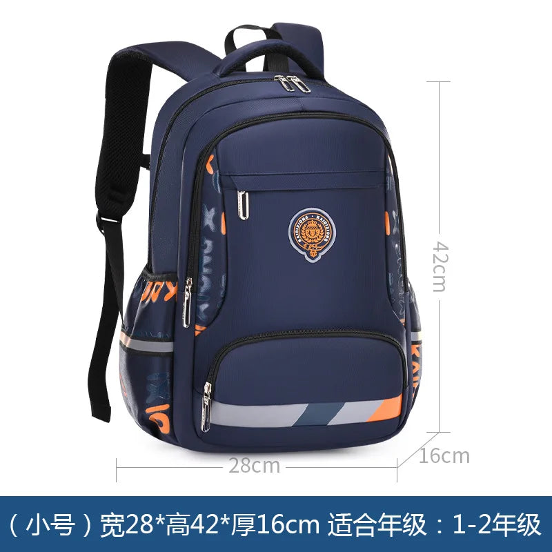 Boys School Backpack Large Orthopedic Waterproof Bag