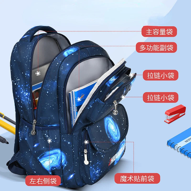 Kids Backpack School Bags For Boys Waterproof Book Bag