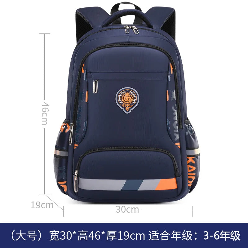 Boys School Backpack Large Orthopedic Waterproof Bag
