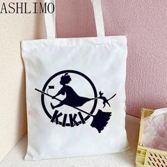 Kiki'S Service Totoro Studio Anime Canvas Shopper Bag