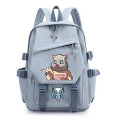 Kimetsu No Yaiba Backpack Funny Inosuke Student Bag Light School Bag