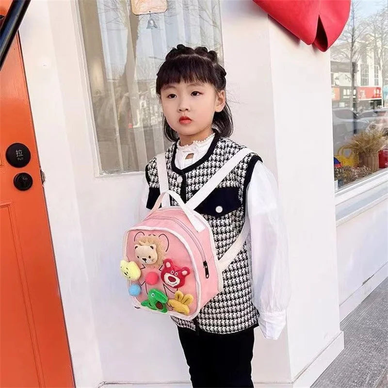 Personalized Cartoon Animal Backpack for Kids, Age 1-6