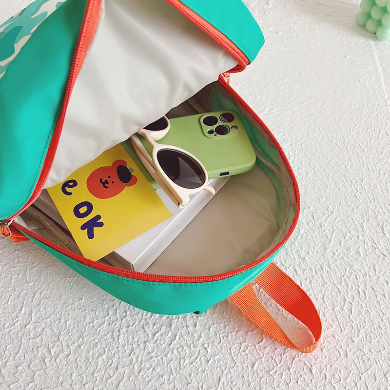Kindergarten Schoolbag Nylon Baby Bag Cartoon Handsome Boy Girls Travel Backpack