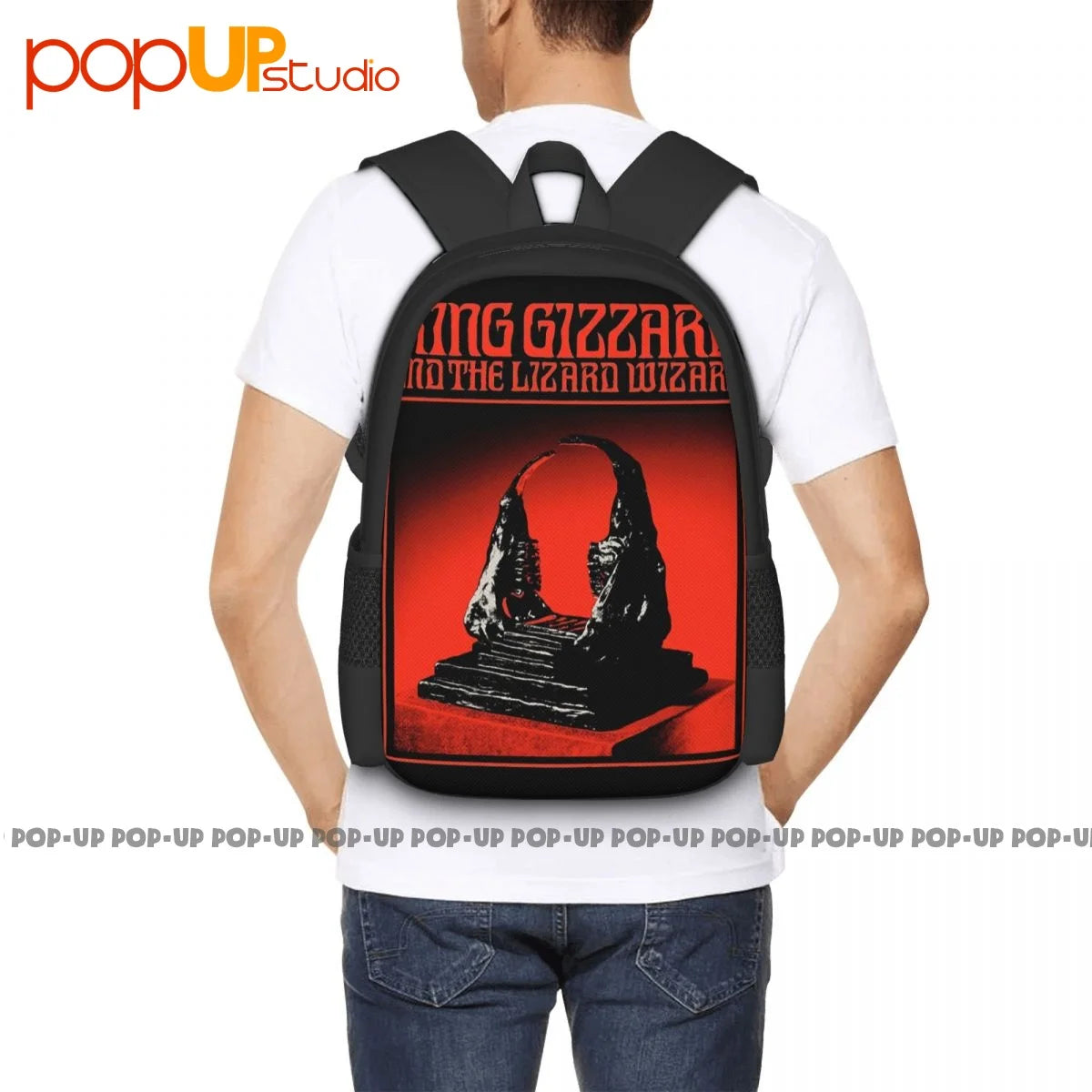 King Gizzard World Tour 01 Backpack Foldable 3D Printing