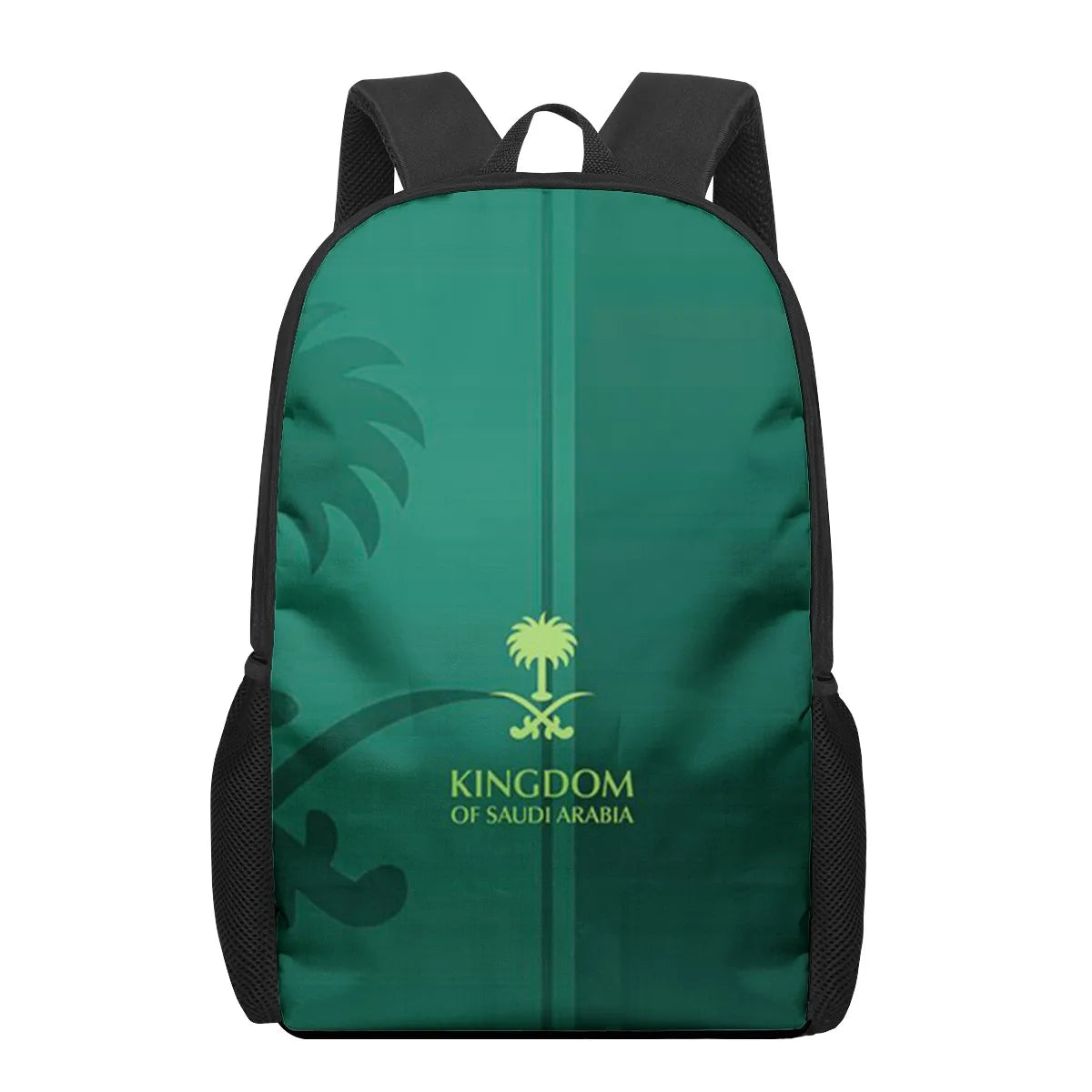 Saudi Arabia Flag 3D Print School Backpack for Boys Girls Teen