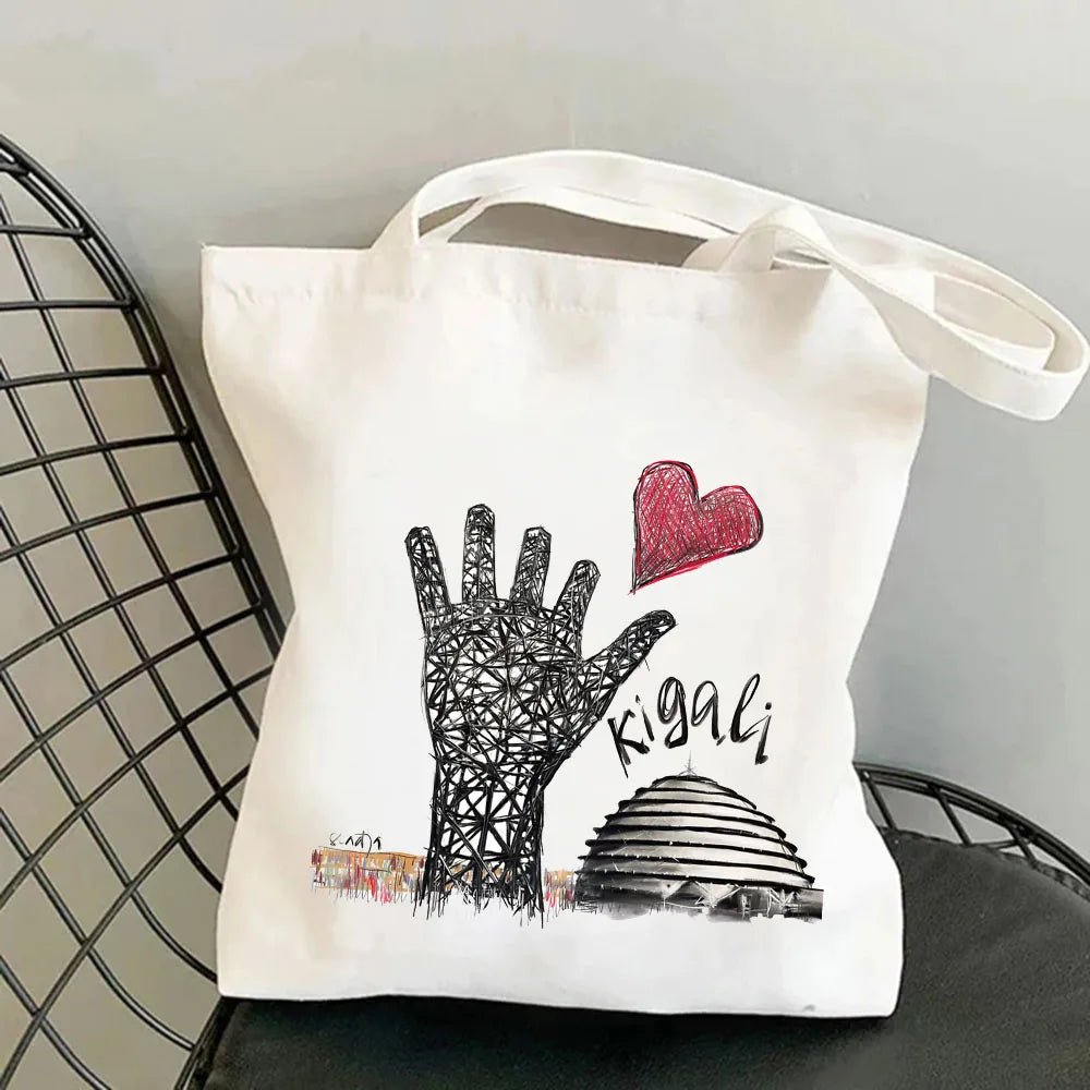 Canvas Shopper Bag Harajuku Tote Shoulder Eco Shopping Bag