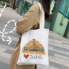 Canvas Shopper Bag Harajuku Tote Shoulder Eco Shopping Bag