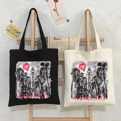 Canvas Shopper Bag Harajuku Tote Shoulder Eco Shopping Bag
