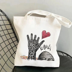 Canvas Shopper Bag Harajuku Tote Shoulder Eco Shopping Bag