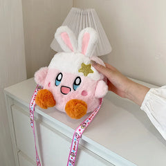 Kirbystar 88741 Anime Plush Shoulder Bag Cartoon Tote Handbag