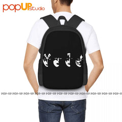 Kiss Band Masks Backpack Large Capacity Print Beach Bag