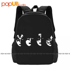 Kiss Band Masks Backpack Large Capacity Print Beach Bag