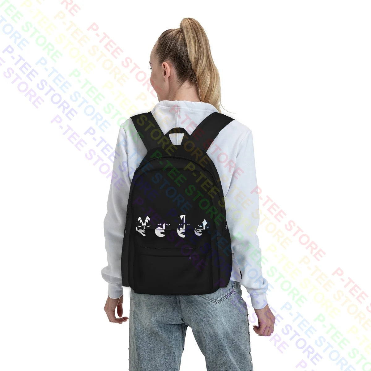 Kiss Band Masks Backpack Gym Softback Outdoor Running