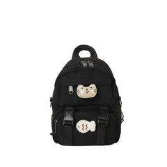 Kitten Women Backpack Fish Shoulders Bags Canvas Small School Bags