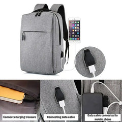 Anti Theft Travel Backpack USB Laptop Bag