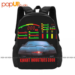 Knight Rider Kitt Dashboard Backpack Large Capacity School Style Sports Bag