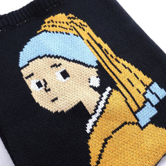 Knitted Bag Teen Girl Square Casual Handbag All-match Small Fresh Girls Bag