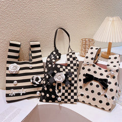 Knitted Wrist Bag Women Boho Bag Casual Shoulder Tote