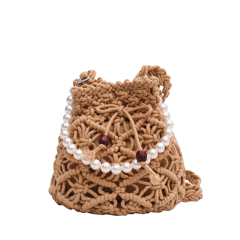 Summer Crossbody Women's Bag Knitting Pattern Bucket Shoulder Bags