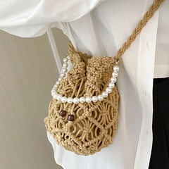 Summer Crossbody Women's Bag Knitting Pattern Bucket Shoulder Bags