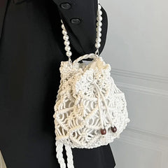 Summer Crossbody Women's Bag Knitting Pattern Bucket Shoulder Bags