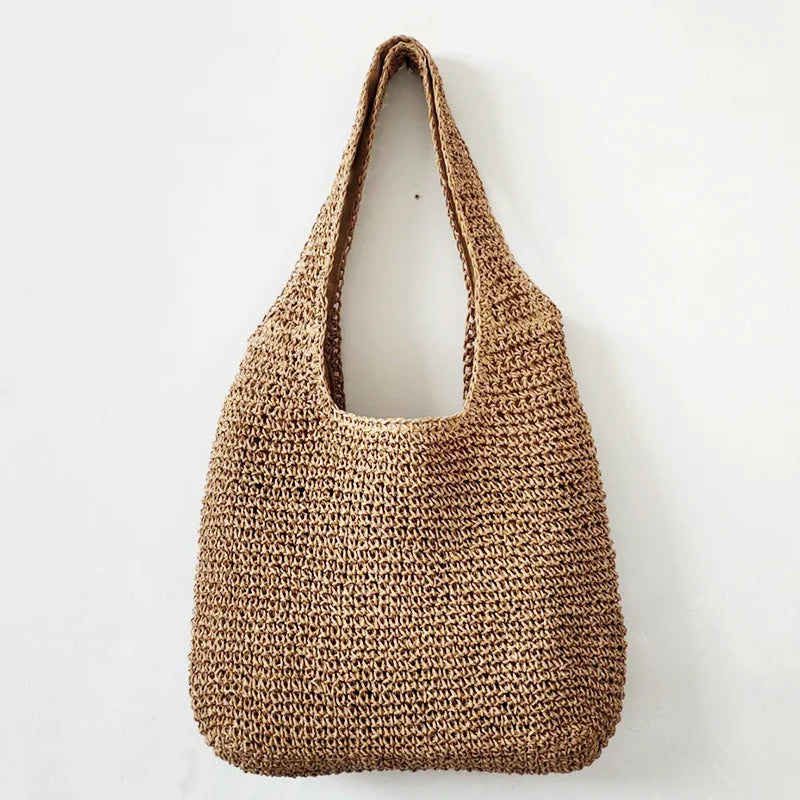 Winter Knit Shoulder Bag Soft Totebag Handbag Women Shopping Bags