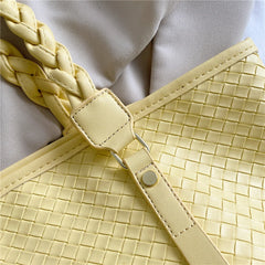Knitting Shoulder Bags for Women Solid Totes Classic Package Casual Handbags