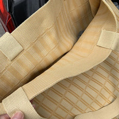 Knitting Wool Women Handbag Chequer Chess Eco big Shopping Bag Decoration Purse